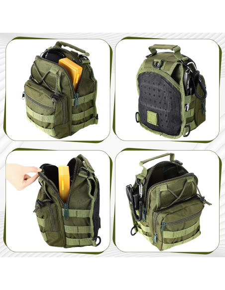 Mochila de Pesca Hungdao 7 Pcs con Herramientas y Pinzas