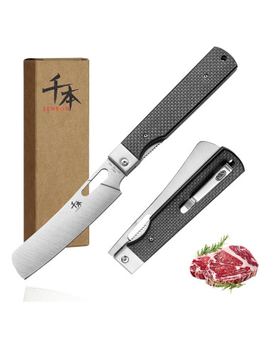 Cuchillo de Chef Plegable SENBON Nakiri Acero Inoxidable 440
