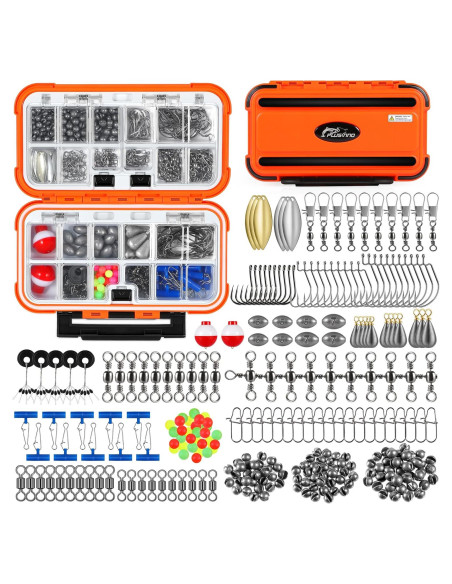 Kit de Accesorios de Pesca PLUSINNO 253pcs con Caja Organizada