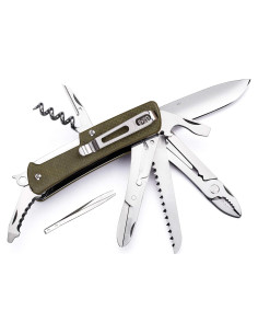 Cuchillo de Camping Ruike M51-G Verde G10 7.07 cm Hoja