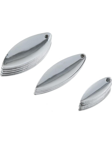 Cucharas de Pesca ZZHXSM 30PCS Kit de Spinner Plata