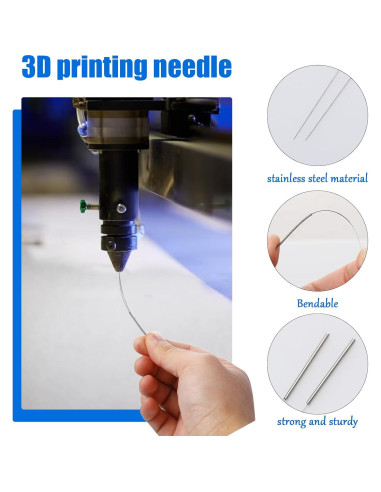 120 Agujas de Limpieza para Boquillas de Impresora 3D