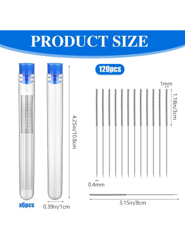 120 Agujas de Limpieza para Boquillas de Impresora 3D