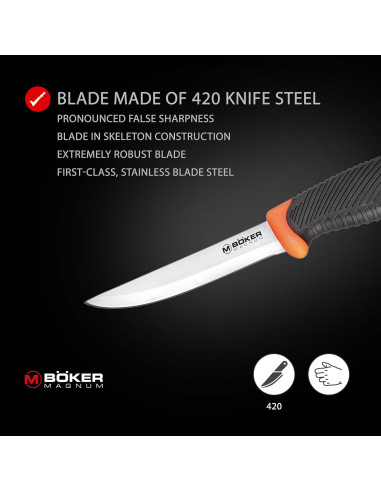Cuchillo EDC Boker Magnum Falun Naranja 9.98 cm Fijo