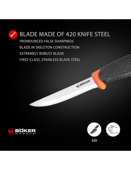 Cuchillo EDC Boker Magnum Falun Naranja 9.98 cm Fijo Cuchillo EDC Boker Magnum Falun Naranja 9.98 cm Fijo