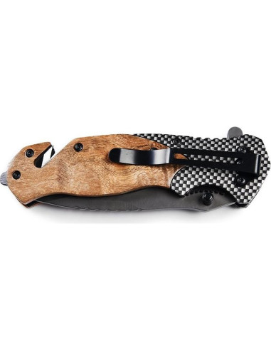 Cuchillo Plegable BGT de Caza con Cortador y Destornillador