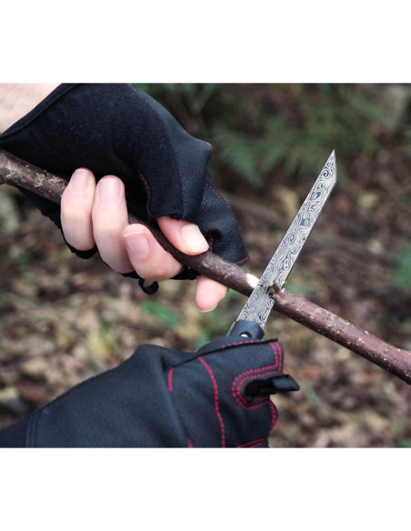 Cuchillo de bolsillo Kitory SK07TBL, plegable, acero inoxidable 9.65 cm