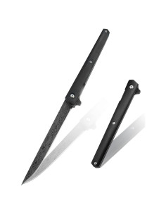 Cuchillo de bolsillo Carimee Damasco 4" acero D2 plegable