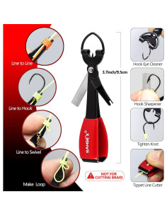 Herramienta para Atar Nudos SAMSFX 4 en 1 con Cortador y Zinger 2