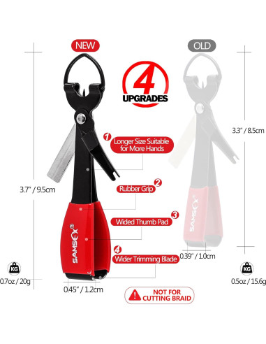 Herramienta para Atar Nudos SAMSFX 4 en 1 con Cortador y Zinger