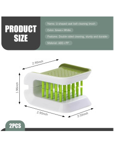 Pack 2 Cepillos de Limpieza de Cinturón de Seguridad lekudo 2