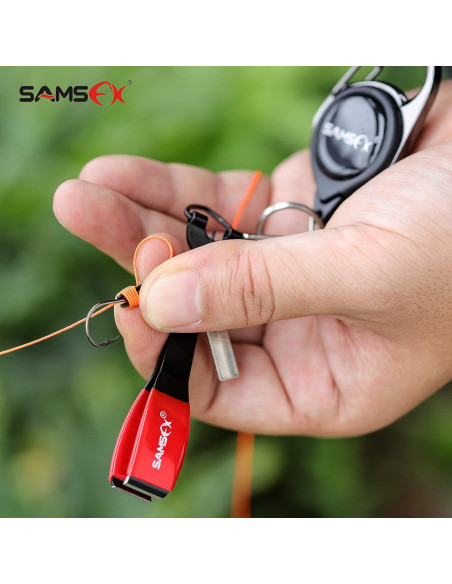 Herramienta para Atar Nudos SAMSFX 4 en 1 con Cortador y Zinger