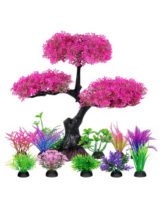 Plantas Artificiales para Acuarios Ameliade Rosa 11 cm