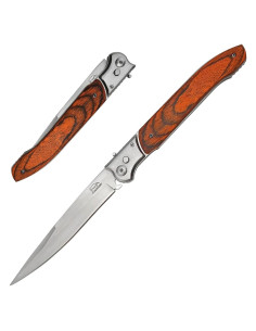 Cuchillo Plegable Grande Geegift 30.48 cm Acero Inoxidable Madera