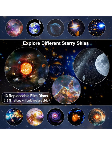 Proyector Galáctico MuliVid 13 en 1 Luz Nocturna 360 Proyector Galáctico MuliVid 13 en 1 Luz Nocturna 360