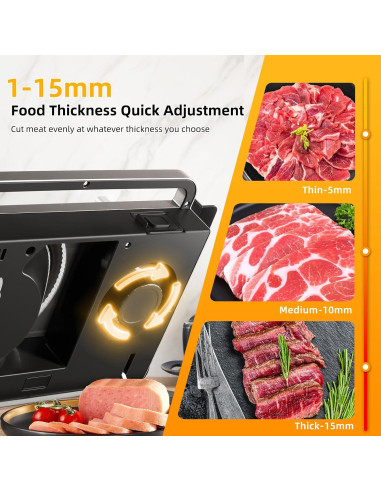 Cortadora de Carne Eléctrica TERUISI 200W Plegable 19cm
