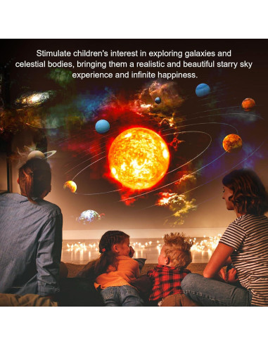 Proyector Galáctico MuliVid 13 en 1 Luz Nocturna 360