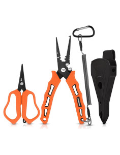 KastKing Tijeras y Alicates de Pesca 19.05 cm Naranja