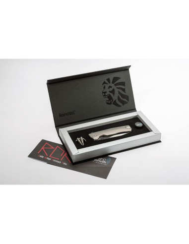 Cuchillo Plegable EDC LionSTEEL ROK Titanio M390 18.03 cm