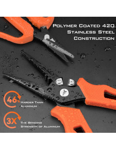 KastKing Tijeras y Alicates de Pesca 19.05 cm Naranja 2