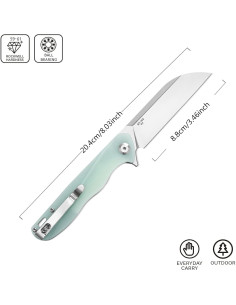 Cuchillo Plegable Sitivien ST103 D2 G10 20.4 cm Jade 2