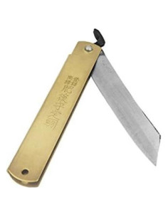 Cuchillo Plegable Higonokami Acero de Papel Azul 120mm