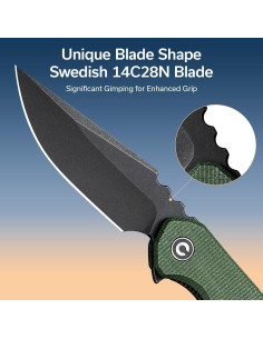 Cuchillo Plegable CIVIVI Bluetick 8.81 cm 14C28N Verde 2