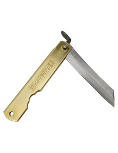Cuchillo Plegable Higonokami Acero Papel Azul 90mm Japonés