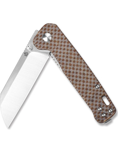 Cuchillo Plegable QSP Penguin - Hoja D2 10.16 cm - Mango Micarta