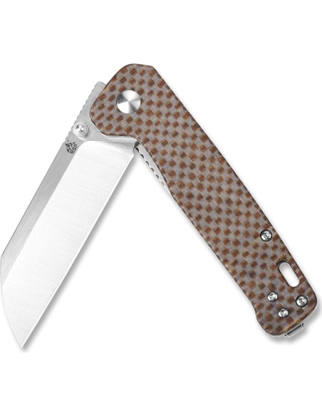 Cuchillo Plegable QSP Penguin - Hoja D2 10.16 cm - Mango Micarta