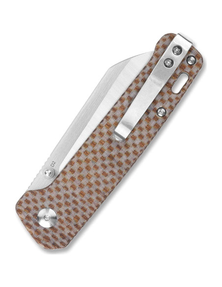 Cuchillo Plegable QSP Penguin - Hoja D2 10.16 cm - Mango Micarta