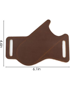 Funda de Cuero para Cuchillo de Cinturón 2 Pcs Genérico EDC 2