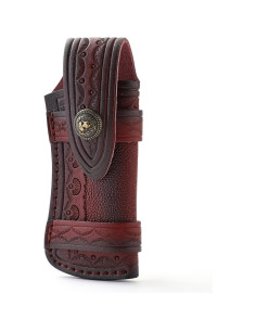 Funda de Cuchillo de Cuero Genérico 15.49 cm Compacta Marrón 2