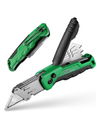 Cuchillo Utility Plegable SK con Cortador de Alambre y 4 Cuchillas