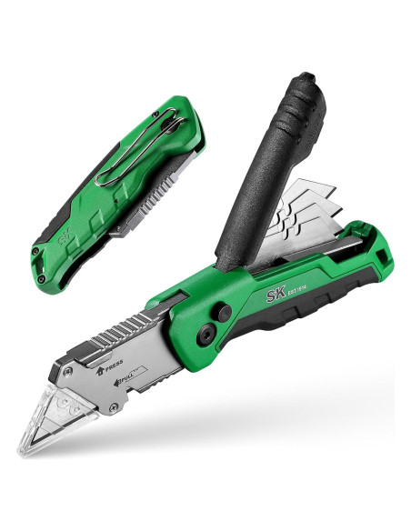 Cuchillo Utility Plegable SK con Cortador de Alambre y 4 Cuchillas