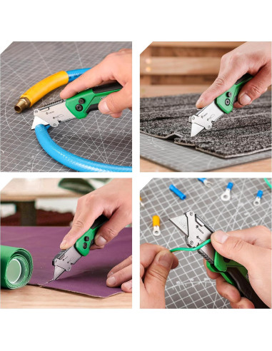 Cuchillo Utility Plegable SK con Cortador de Alambre y 4 Cuchillas