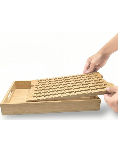 Cortador de Pan Ajustable Glowvera con Bandeja para Migas