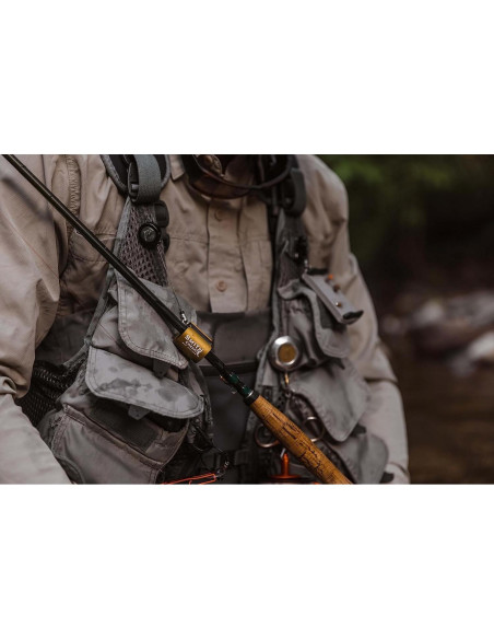 Clip de Varilla Smith Creek Verde con Zinger Ajustable