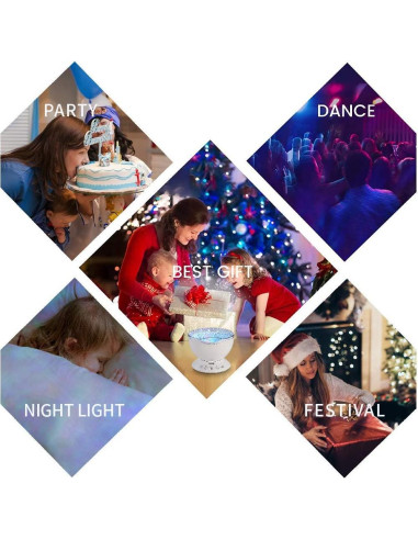 Proyector de Olas del Océano TOMNEW con Control Remoto LED