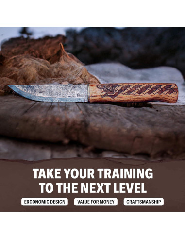 Cuchillo de hoja fija Condor Dragón Nórdico 9.7 cm Acero Carbono