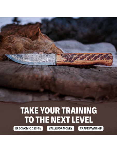Cuchillo de hoja fija Condor Dragón Nórdico 9.7 cm Acero Carbono