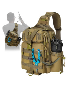 Bolsa de Pesca Piscifun Sling Caqui 30x21x10 cm Resistente