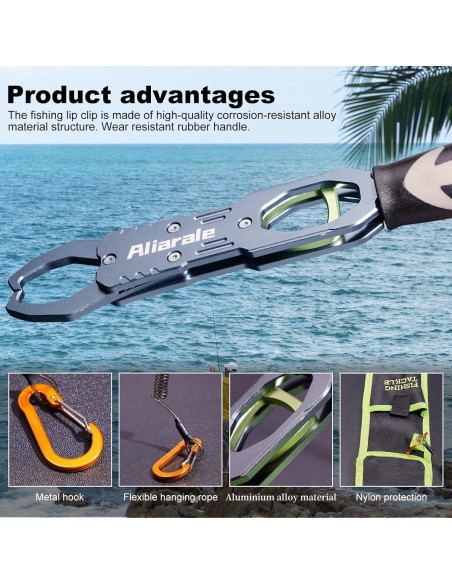 Agarrador de Labios de Pescado Aliarale 18 kg 360 Rotación