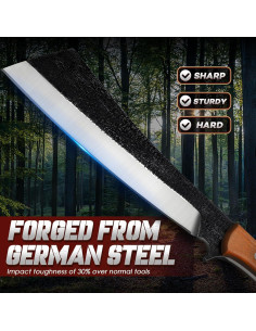 Machete Freelander de Acero Alto Carbono 23.88 cm con Funda 2