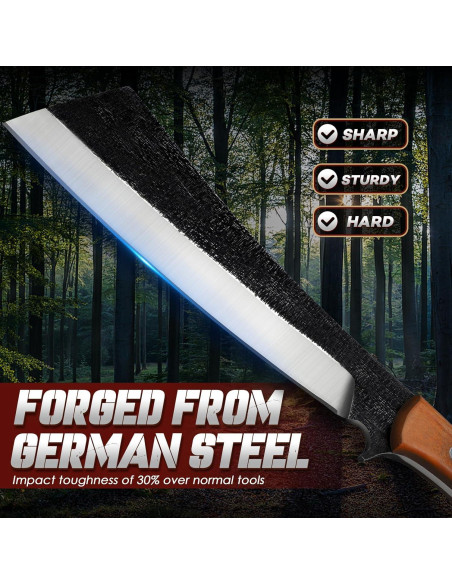 Machete Freelander de Acero Alto Carbono 23.88 cm con Funda