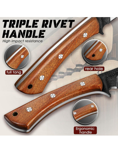 Machete Freelander de Acero Alto Carbono 23.88 cm con Funda