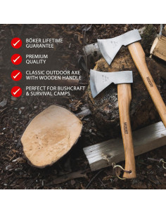 Hacha Pequeña BKER PLUS Appalachian 35.5 cm Acero Carbono 2
