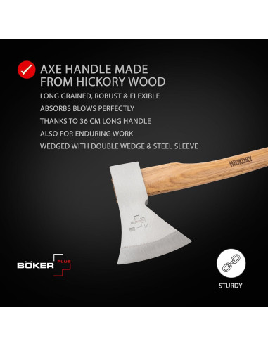Hacha Pequeña BKER PLUS Appalachian 35.5 cm Acero Carbono