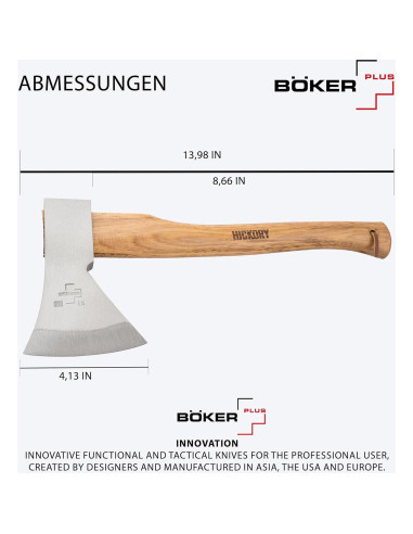 Hacha Pequeña BKER PLUS Appalachian 35.5 cm Acero Carbono