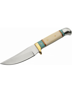 Cuchillo de Caza Szco Supplies 203454-BO con Funda de Cuero 2